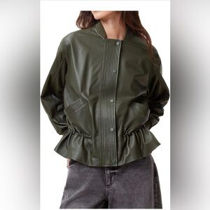 ALLSAINTS Sofi leather bomber jacket